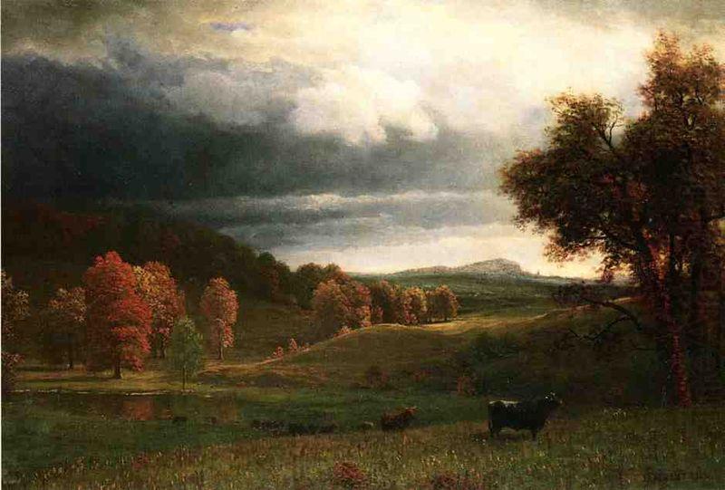 Albert Bierstadt Autumn Landscape: The Catskills china oil painting image